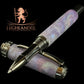 Amethyst Opal | Black Titanium Rollerball Pen | Handmade Elegance