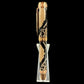 Edinburgh Authentic Reticulated Python Red Gold Fountain Pen ML-FP-0303-01