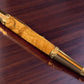 Exotic Bethlehem Olivewood | Handmade Red Gold Highlander Ballpoint Pen