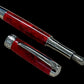 Elegant "Akai Red" Black Titanium Fountain Pen, Artisan Handcrafted Writing Instrument. Simple to Use. Custom Handmade in Colorado. - HighlanderPen