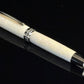 Pearly Opal | Black Titanium Fountain Pen | Handcrafted by Highlander