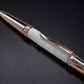 Pearly White, One of a Kind, Rose Gold, Pearlescent Acrylic Ballpoint Pen. Custom Handcrafted, Artisan Rare, Handmade in Colorado. - HighlanderPen