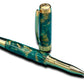 Timeless “British Racing Green” Handcrafted Gold Rollerball Pen, One of a Kind, Handmade in Colorado. Ink, Velvet Sleeve, & Pen Box Included - HighlanderPen