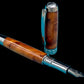 Exotic Thuya Burl Wood Highlander Black Titanium Fountain Pen, Artisan Handcrafted Writing Instrument. Converter, Ink, Sleeve & Box Included (ML-FP-0926-01) - HighlanderPen