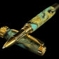 Handcrafted “Turquiose Gold” | Gold Rollerball by Highlander - A Lasting Gift