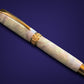 Red Gold “Amethyst Opal” Handcrafted Highlander Fountain Pen - Perfect Gift