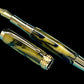 Striking “Gold and Black” Handcrafted Luxury Gold Fountain Pen, One of a Kind, Handmade in Colorado. Ink, Converter, Sleeve, & Box Included. - HighlanderPen