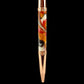 Red Gold "Bordeaux" Handmade Glasgow Ballpoint Pen. One of a Kind, Handcrafted by Highlander Pen in CO. Box, Ink, & Sleeve Included. [ML-BP-1216-02]