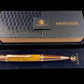 Rose Gold Exotic Figured Camphor Handmade Glasgow Ballpoint Pen. One of a Kind, Handcrafted by Highlander Pen. Box, Ink, & Sleeve Included. [ML-BP-1209-04]