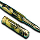 Elegant “Gold Swirl” Handcrafted Gold Rollerball Pen, One of a Kind, Handmade in Colorado. Ink, Velvet Sleeve, and Pen Box Included. - HighlanderPen