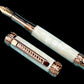 Highlander Edinburgh “Pearly Opal” Rose Gold Fountain Pen, One of a Kind, Handcrafted in CO. Ink, Converter, Pen Sleeve, & Box Included. - HighlanderPen