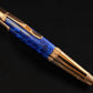 "Deep Sapphire" | Red Gold Ballpoint Pen | Glasgow Collection