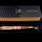 Rose Gold "Elegant Swirl" Handmade Glasgow Ballpoint Pen. One of a Kind, Handcrafted by Highlander Pen in CO. Box, Ink, & Sleeve Included. [ML-BP-1212-01]