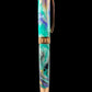 Rose Gold Handmade Elegant Rollerball Pen. One of a Kind, Handcrafted by Highlander Pen in Colorado. Box, Sleeve, & Ink Included. [ML-RB-1202-01]