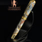 Molten Metals Rollerball Pen | Gold Trim | Handcrafted by Highlander
