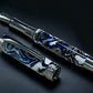 Ming Dynasty, One of a Kind Black Titanium Handmade Acrylic Fountain Pen. Artisan Rare & Unique, Custom, Handcrafted in Colorado, USA. - HighlanderPen