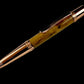 Rose Gold Exotic Figured Camphor Handmade Glasgow Ballpoint Pen. One of a Kind, Handcrafted by Highlander Pen. Box, Ink, & Sleeve Included. [ML-BP-1209-04]