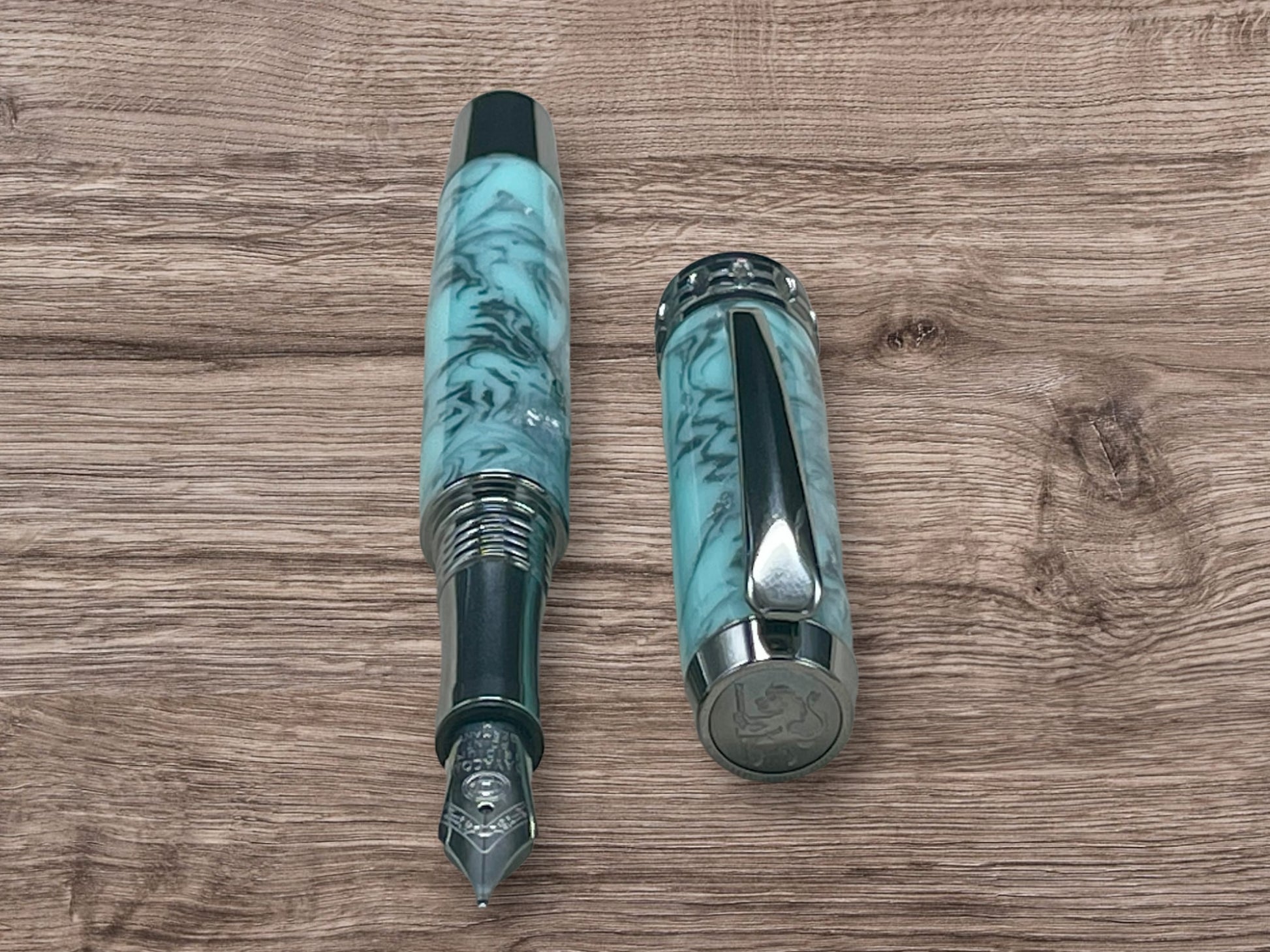 Timeless “Tiffany” Black Titanium Fountain Pen, Artisan Handcrafted Writing Instrument. Simple to Use. Handmade in Colorado. - HighlanderPen