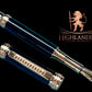 Highlander Edinburgh Exotic Gaboon Ebony Wood Rose Gold Fountain Pen, Handcrafted in CO. Ink, Converter, Pen Sleeve, & Box Included. - HighlanderPen