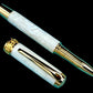 Elegant “Pearly Opal” Acrylic Handcrafted Gold Rollerball Pen, One of a Kind, Handmade in Colorado. Ink, Velvet Sleeve, & Pen Box Included. - HighlanderPen