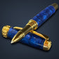 “Deep Sapphire” | Gold Rollerball Pen | Highlander Collection