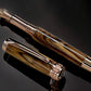 “Bethlehem Olivewood”, Rose Gold Fountain Pen, Artisan Handcrafted Writing Instrument. Simple to Use. Handmade in CO with Custom Hardware. - HighlanderPen