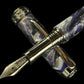 Whimsical Purple | Black Titanium Fountain Pen | Handcrafted by Highlander