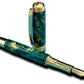 Timeless “British Racing Green” Handcrafted Luxury Gold Fountain Pen, One of a Kind, Handmade in CO. Ink, Converter, Sleeve, & Box Included. - HighlanderPen