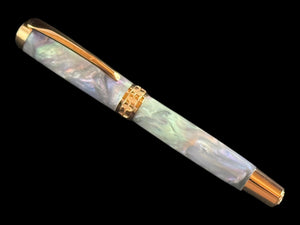 Mystic Opal | Red Gold Fountain Pen | Elegant Writing Gift