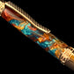 Dragon Skin | Red Gold Glasgow Ballpoint Pen | Luxury Writing Instrument by Highlander