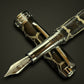 Authentic Burmese Python | Black Titanium Handmade Fountain Pen | Custom Designed By Highlander