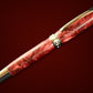 “Radiant Ruby” | Black Titanium Rollerball Pen | Highlander Collection