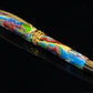 Confetti Storm | Gold Rollerball Pen – Handmade in Colorado