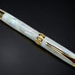 “Pearly Opal”, One of a Kind Gold SKYE, Handmade Custom Acrylic Rollerball Pen. Artisan Rare & Unique, Completely Handcrafted  in Co, USA - HighlanderPen