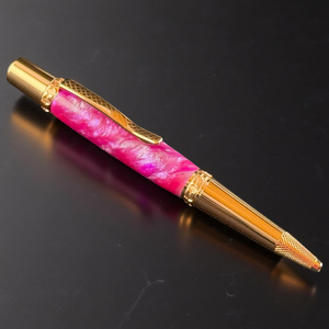 Red Gold "Wisteria Hysteria" | Handmade Glasgow Ballpoint Pen - The Perfect Gift