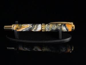 Solar Eclipse | Gold Rollerball Pen | Handcrafted by Highlander