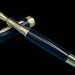 Exotic Gaboon Ebony Wood Handcrafted Luxury Gold Fountain Pen, One of a Kind, Handmade in Colorado. Ink, Converter, Sleeve, & Box Included. - HighlanderPen