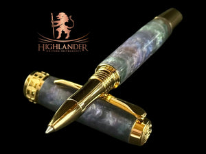 Black Opal | Gold Rollerball Pen | Luxury Writing Pen