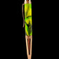 Rose Gold "Striking Green" Handmade Glasgow Ballpoint Pen. One of a Kind, Handcrafted by Highlander Pen in CO. Box, Ink, & Sleeve Included. [ML-BP-1130-01]