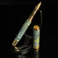 Highlander “Galactic Sea” | Gold Rollerball Pen | One-of-a-Kind Handmade Luxury Gift