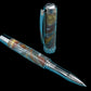 Striking “Molten Metals” Black Titanium Acrylic Rollerball Pen, Handcrafted Writing Instrument. Handmade in CO. With Ink, Sleeve, & Box. - HighlanderPen