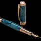 Handcrafted Luxury Rose Gold Fountain Pen, One of a Kind, Handmade in Colorado with Premium Hardware. Ink, Converter, Sleeve & Box Included. - HighlanderPen