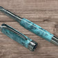 Timeless “Tiffany” Black Titanium Fountain Pen, Artisan Handcrafted Writing Instrument. Simple to Use. Handmade in Colorado. - HighlanderPen