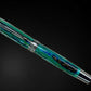 Green Stripe, One of a Kind “SKYE” Black Titanium Handmade Fountain Pen. Artisan Rare & Completely Custom, Handcrafted in Colorado, USA. - HighlanderPen