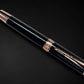 Exotic E. Indian Rosewood Rose Gold Rollerball Pen, Artisan Handcrafted Writing Instrument. Handmade Custom in Colorado. One of a Kind. - HighlanderPen