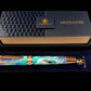 Rose Gold Handmade Elegant Rollerball Pen. One of a Kind, Handcrafted by Highlander Pen in Colorado. Box, Sleeve, & Ink Included. [ML-RB-1202-01]