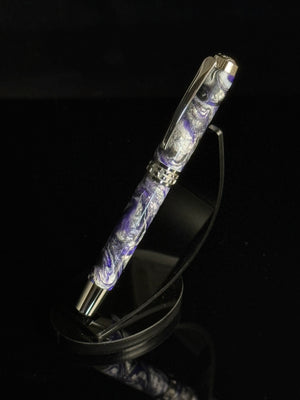 Zeus | Black Titanium Fountain Pen | Handcrafted by Highlander