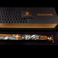 Red Gold “Smoky Quartz” Handmade Rollerball Pen. One of a Kind, Handcrafted by Highlander Pen in Colorado. Box, Sleeve, & Ink Included. [ML-RB-0201-02]