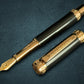 Edinburgh “Signature Black Onyx” | Red Gold Fountain Pen | Handcrafted Black Resin