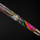 Rose Gold Rollerball Pen, Artisan Handcrafted Writing Instrument. Handmade with Custom Hardware in CO. One of a Kind. "Crazy Colors" - HighlanderPen